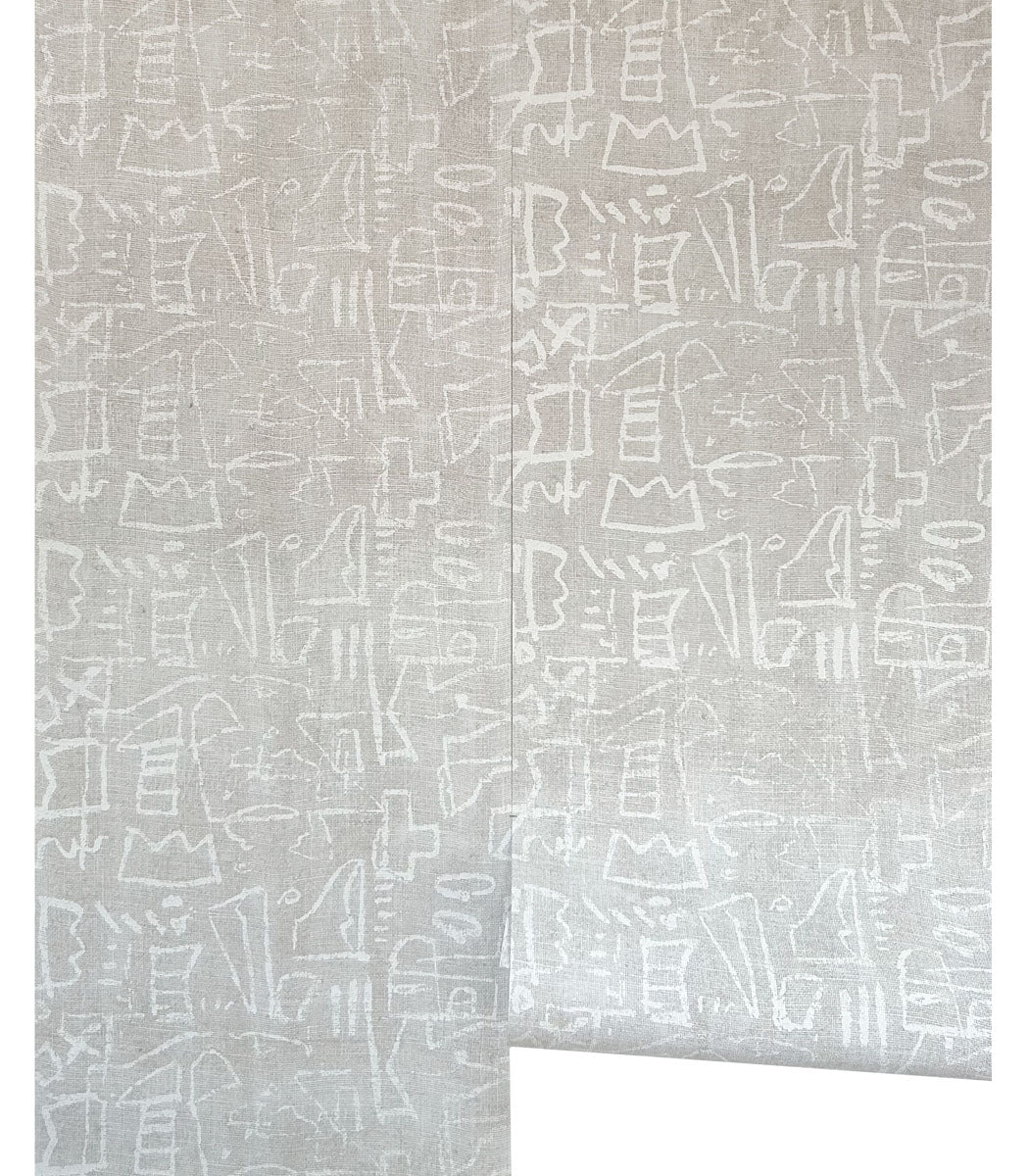Screen Printed Hessian
