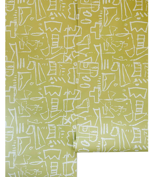Dill Pickle screen printed on nonwoven paper